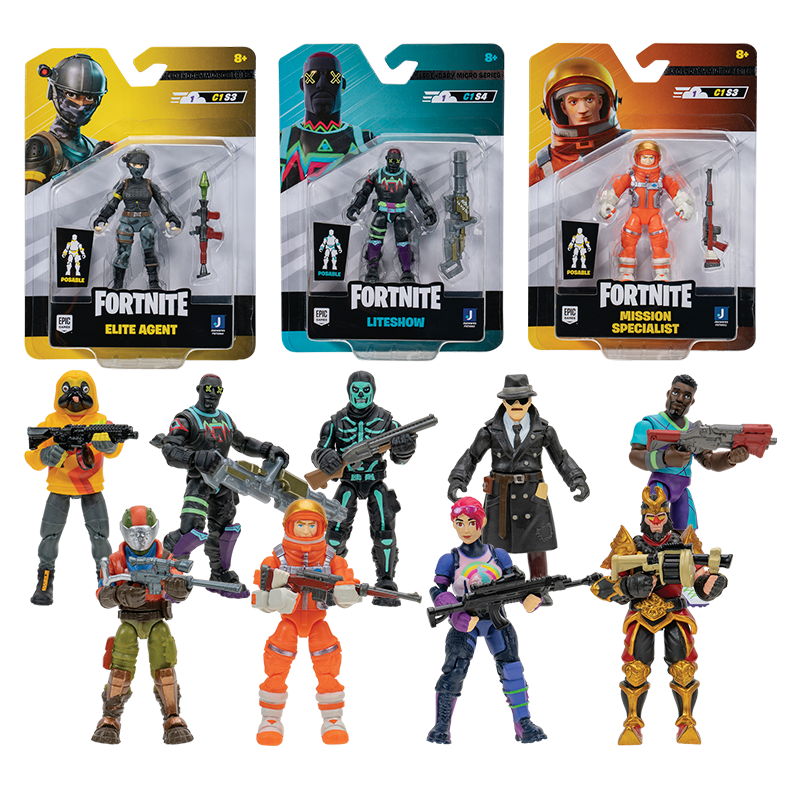 Toy Partner - Fortnite - Pack 4 figuras articuladas Micro Squad con  herramientas 2.5 pulgadas ㅤ, Fortnite